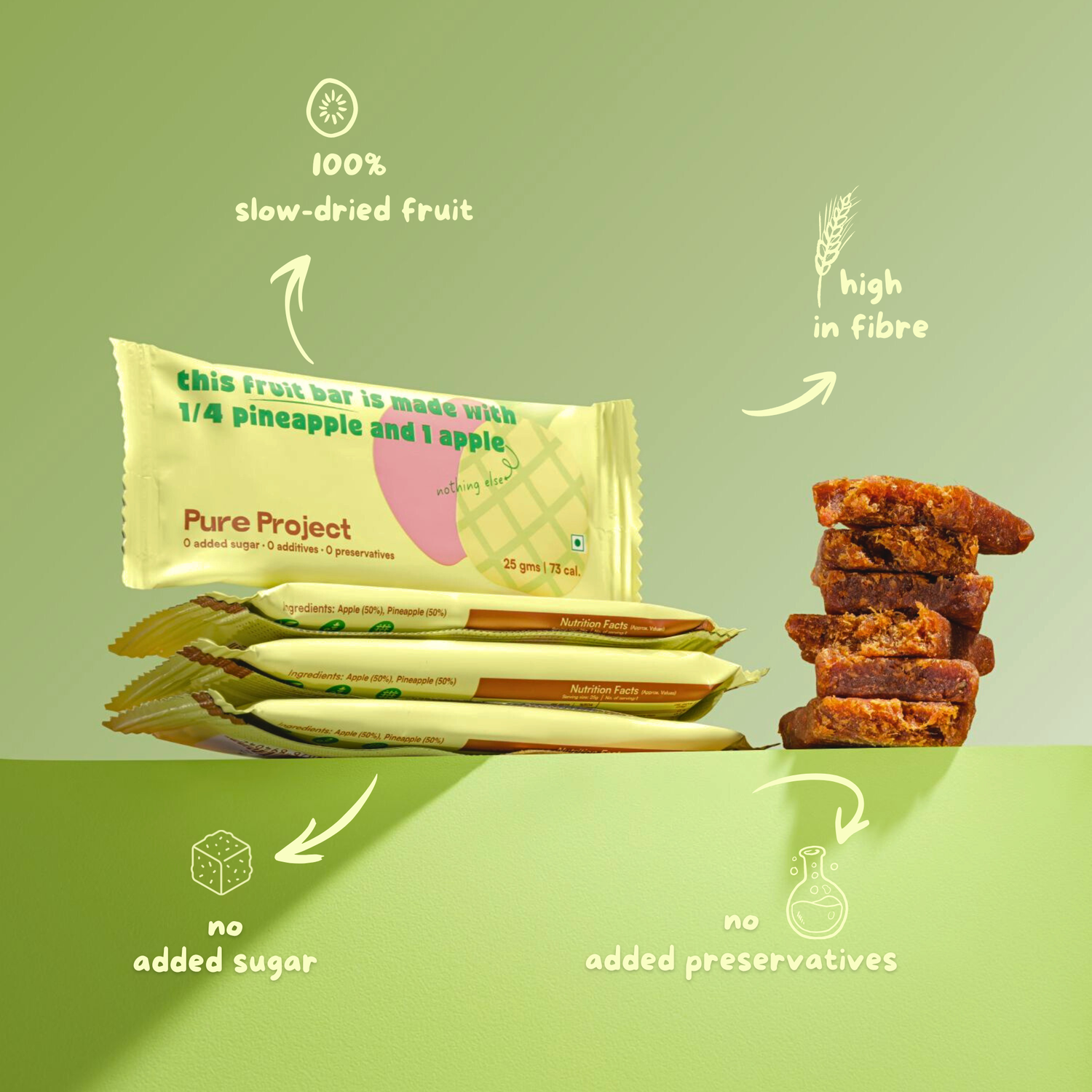 Pineapple Apple Fruit Bar