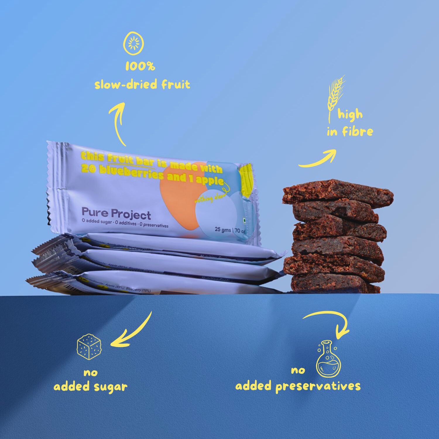 Blueberry Apple Fruit Bar