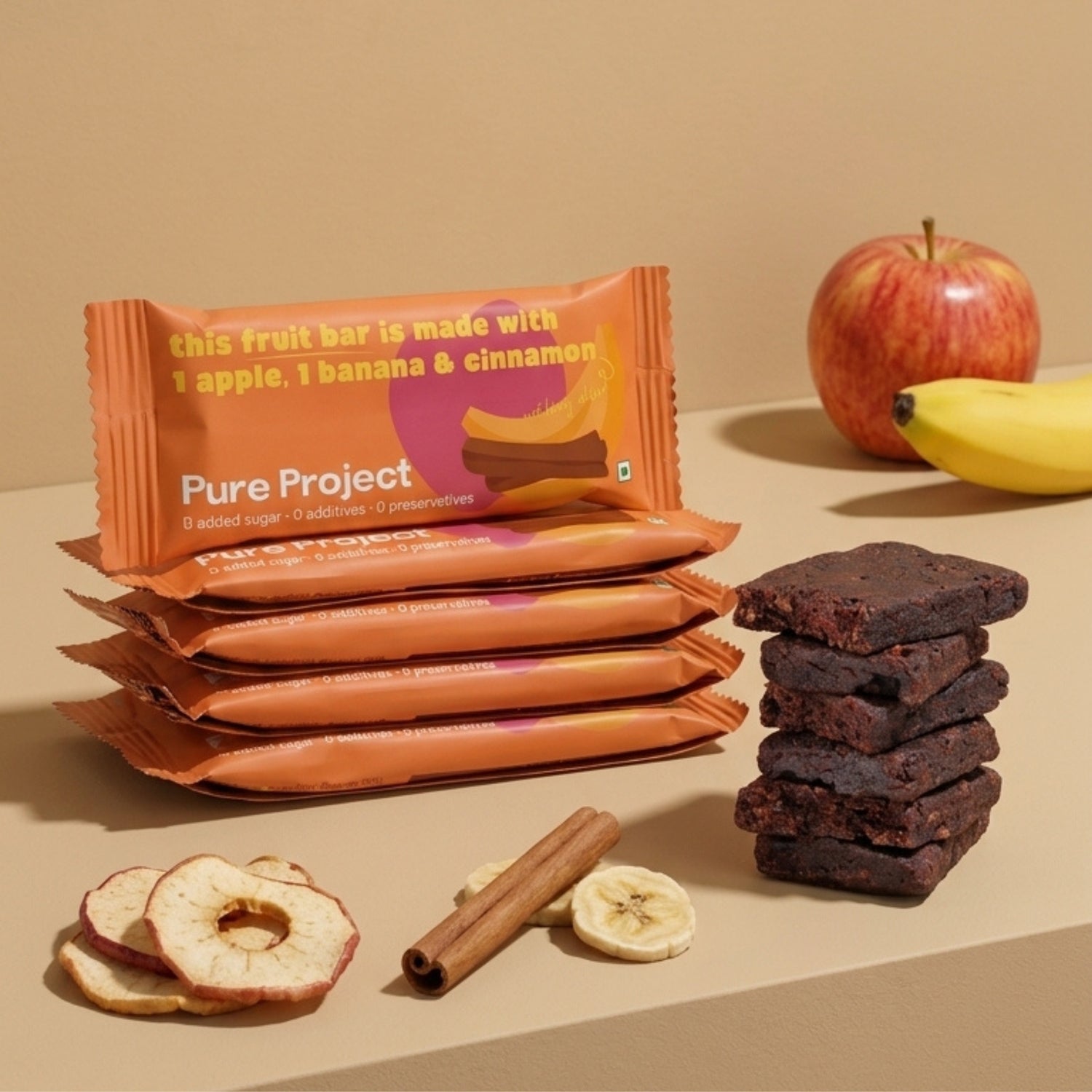 Apple Banana Cinnamon Fruit Bar